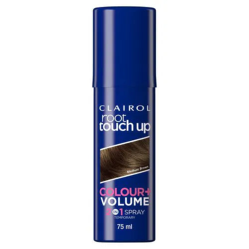 Clairol Root Touch Up 2 in 1 Colour + Volume Spray Medium Brown 75ml