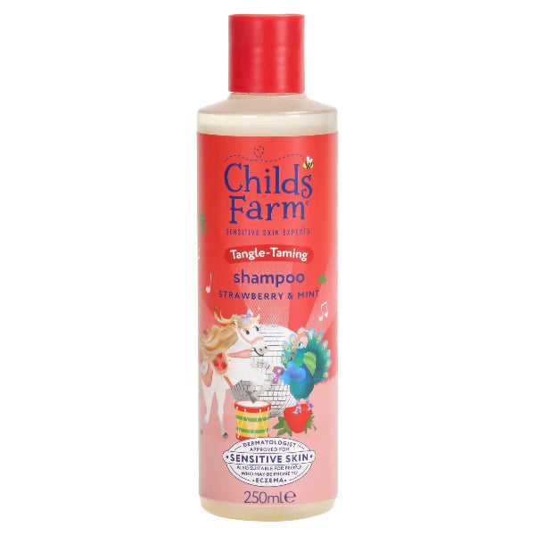 Childs Farm Shampoo For Sensitive Skin Tangle- Taming Strawberry And Mint