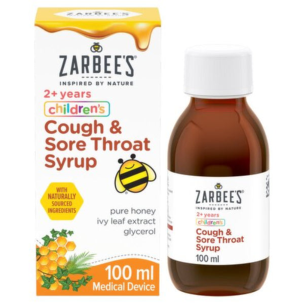 Zarbees Kids Cough and Sore Throat 100ml
