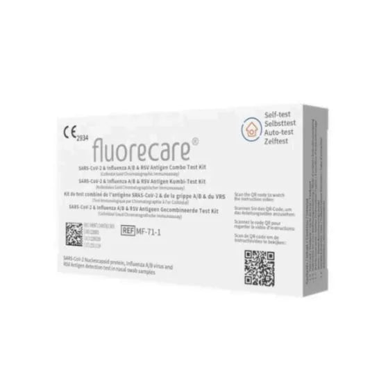 4 in 1 Fluorecare Sars Cov-2 Influenza Self Test 1 Pack