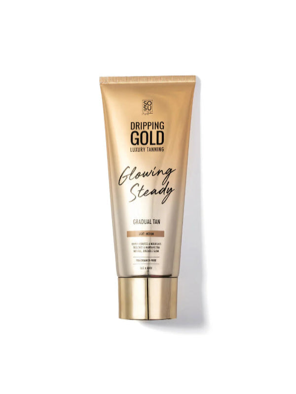 Sosu Dripping Gold Glowing Steady Gradual Tan Light Medium