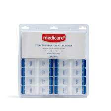 Medicare 7 Day Push Button Pill Box