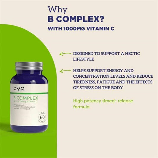AYA B Complex With 1000Mg Vit C 60's