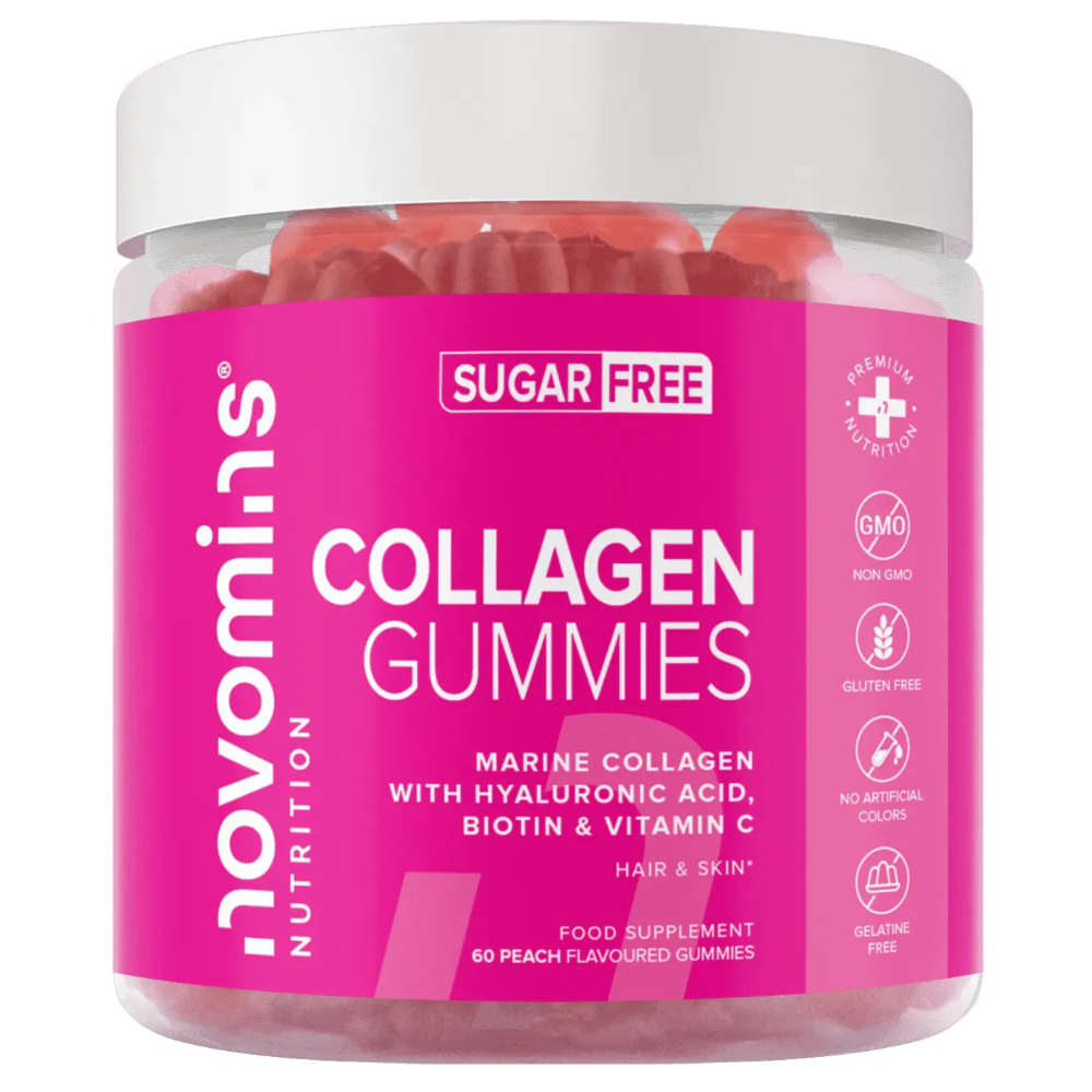 Novomins Collagen Gummies Sugar Free 60s Peach Flavoured