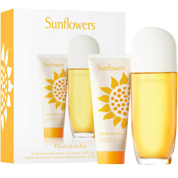 Elizabeth Arden Sunflowers 100ml 2 Pce Set & Body Lotion 100ml