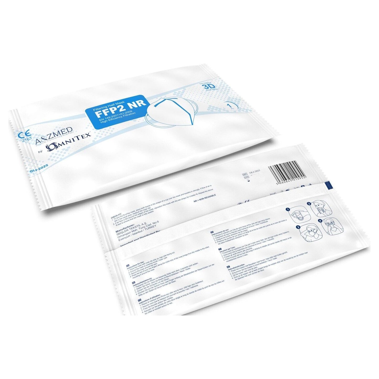 FFP2 NR Face Mask White