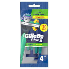 Gillette Blue II Slalom Disposable 4's