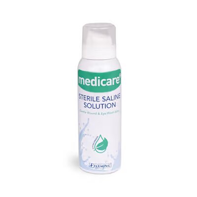 Medicare Sterile Saline Solution Eye and Wound Wash 100ml
