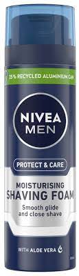 Nivea Men Moisturising Shaving Foam With Aloe Vera 200Ml