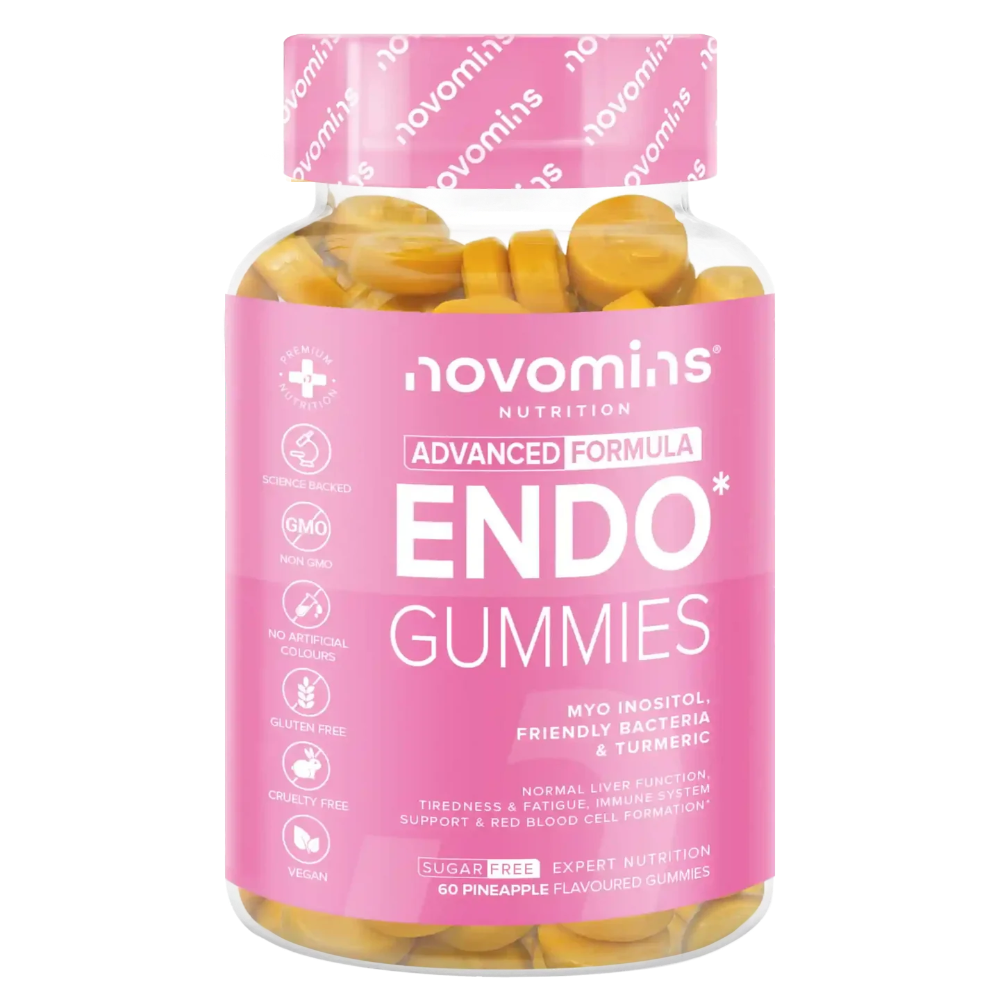 Novomins Endo Support Gummies 60's Pineapple flavour
