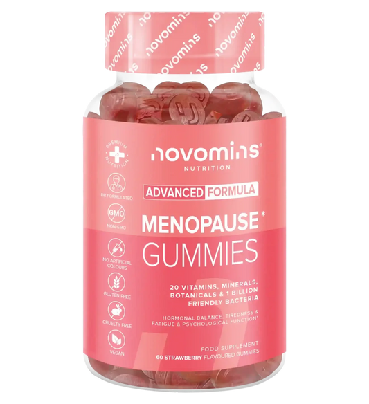 Novomins MenoPause Gummies Strawberry 60 pack(formerly meno-balance)