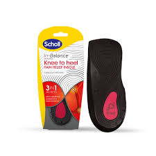 Scholl In Balance Knee To Heel Insole 3 In 1 Medium