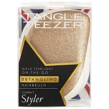 Tangle Teezer Gold Starlight On The Go Hairbrush