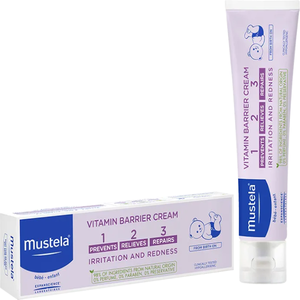 Mustela Vitamin Barrier Cream 100ml Diaper Rash Cream