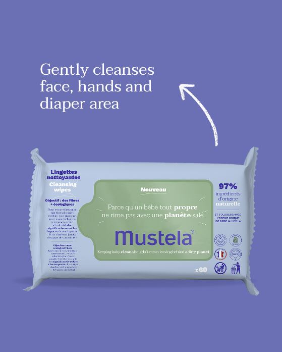 Mustela Compostable Cleansing Wipes