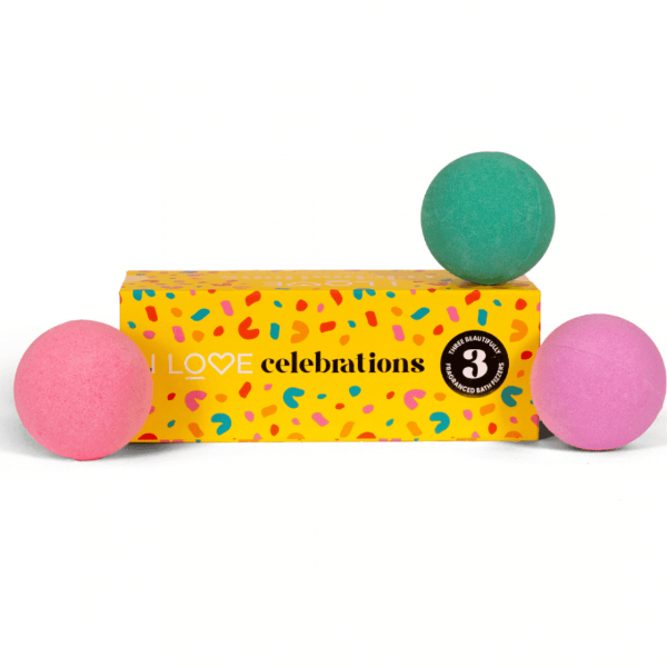 I Love Celebrations Bath Bombs 3PK