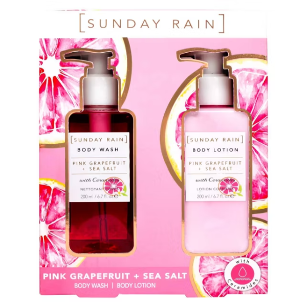 Sunday Rain Pink Grapefruit & Sea Salt 2 Piece Set
