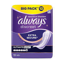 Always Discreet Pad Ultimate Night 12S