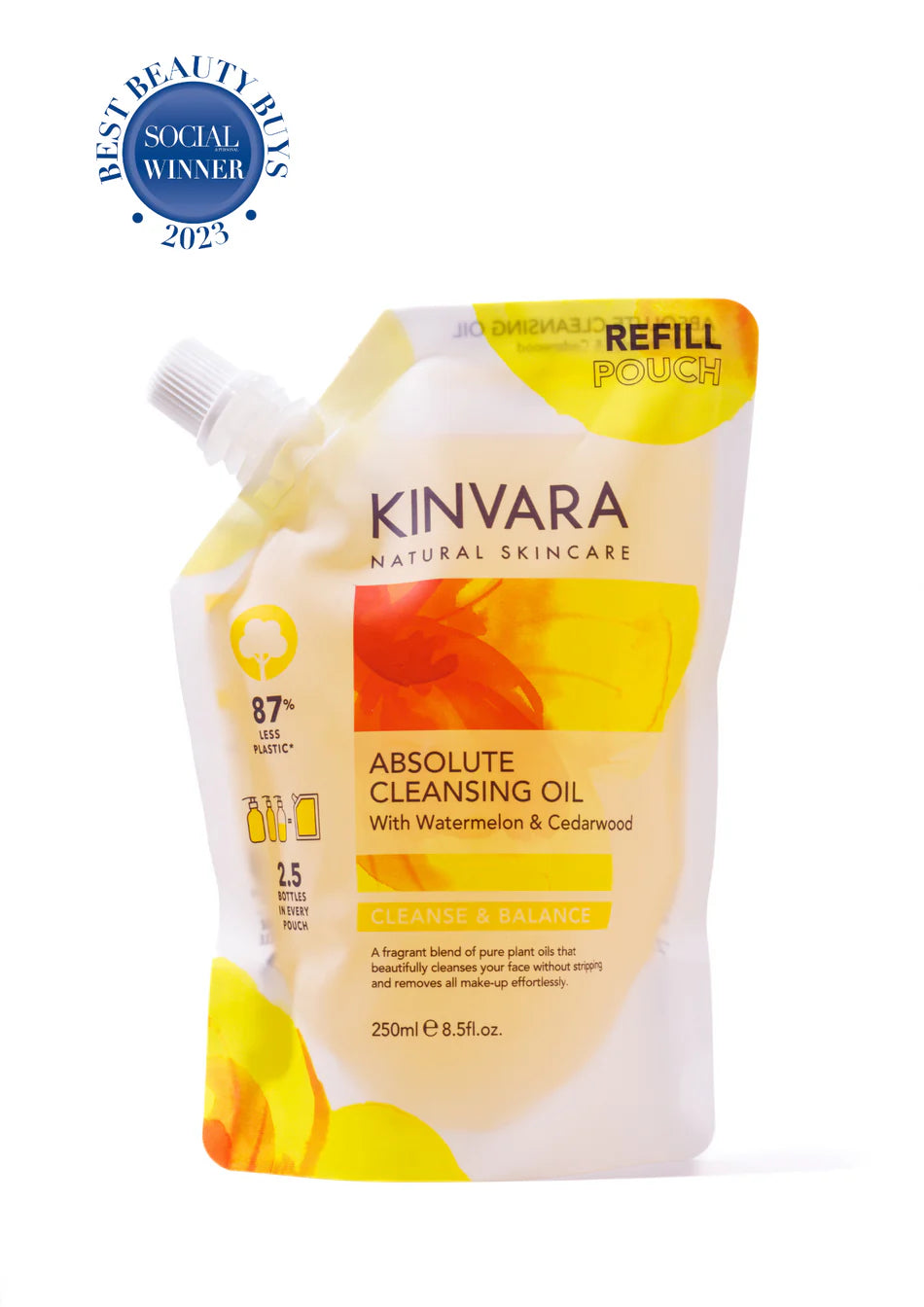 Kinvara Absolute Cleansing Oil Refill Pouch 250ml
