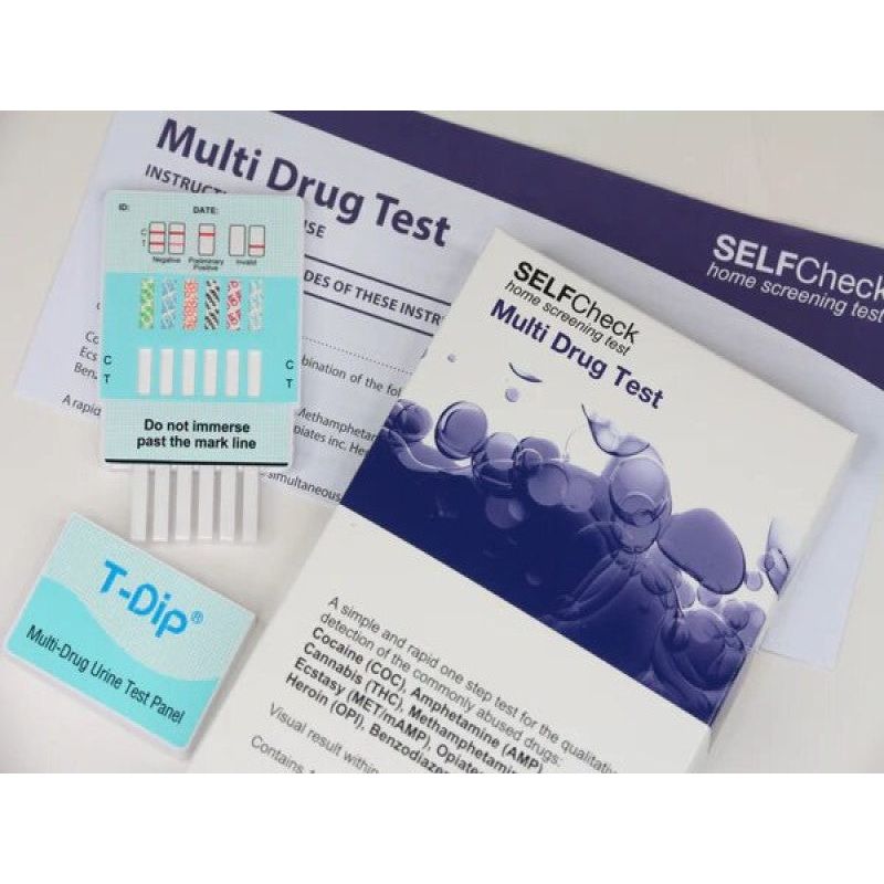 Selfcheck Multi Drug Test 6 Panel 1 Pack EXPIRED OCTOBER 25