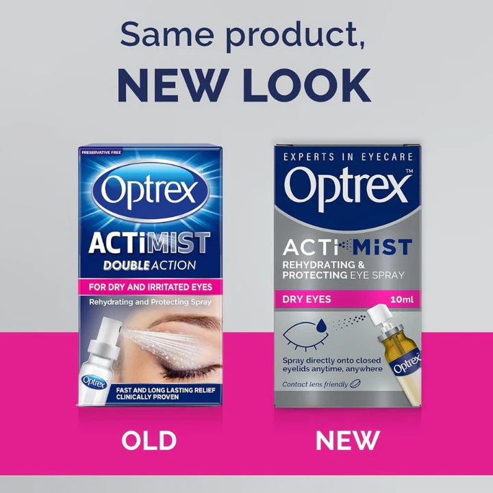 Optrex Actimist Rehydrating & Protecting Eye Spray for Dry Eyes 10ml