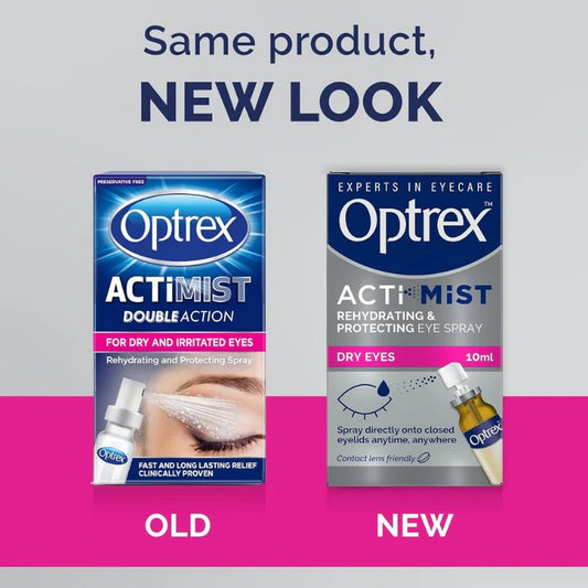 Optrex Actimist Rehydrating & Protecting Eye Spray for Dry Eyes 10ml