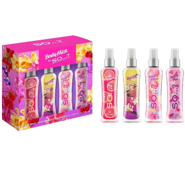 So? Mini Body Mist 4x50ml Giftset