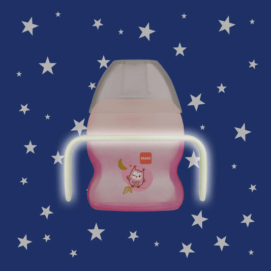 MAM STARTER CUP NIGHT 4+MONTHS EXTRA SOFT SPOUT WITH HANDLES