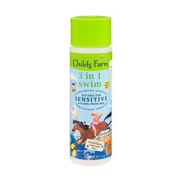 Childs Farm 3 In 1 Swim Strawberry and organic mint Green 250Ml