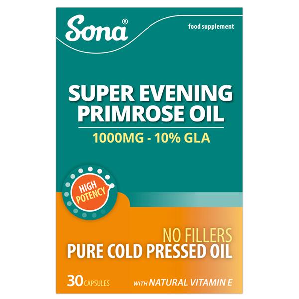 Sona Super Evening Primrose Oil 1000Mg 2x30