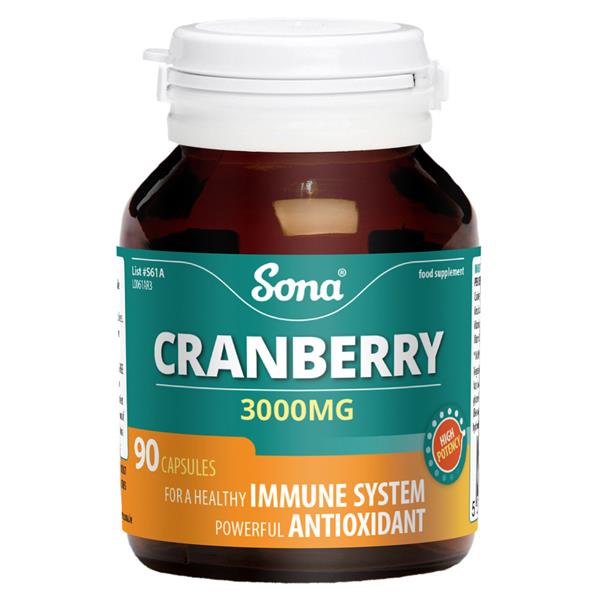 Sona Cranbery Caps With Vit C 90S S61A