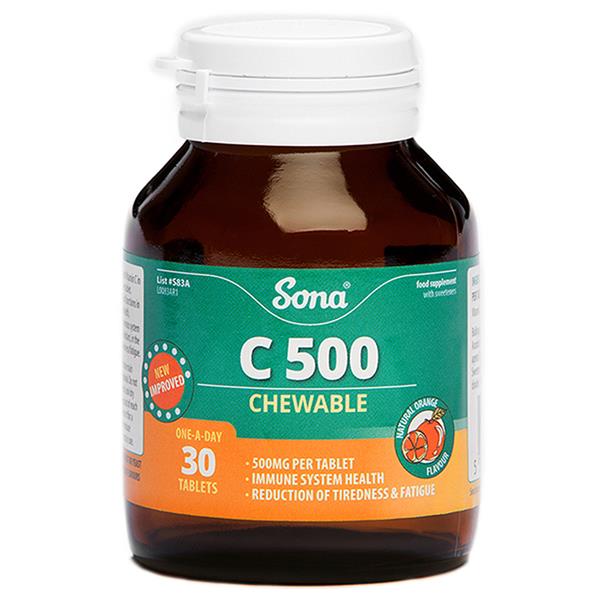 Sona Chewable Vitamin C 500 30's