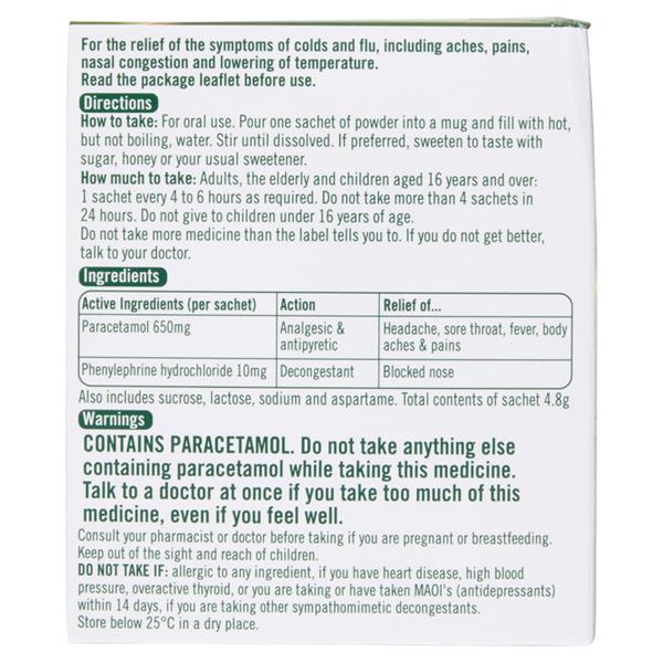 Lemsip Cold Flu Lemon 10 Sachets