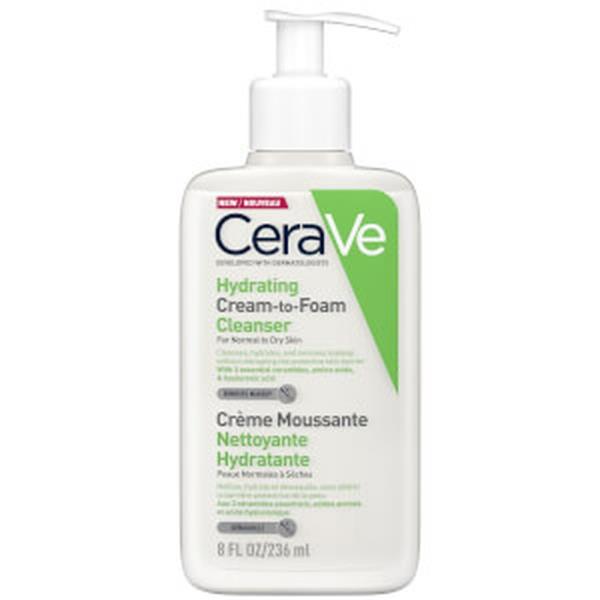 Cerave Cream To Foam Hydrating Cleanser 236Ml