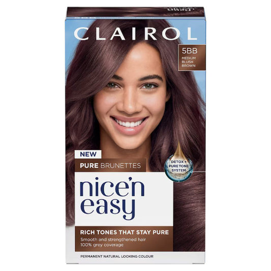 Clairol Pure Brunettes Nice 'N Easy 5BB Medium Blush Brown