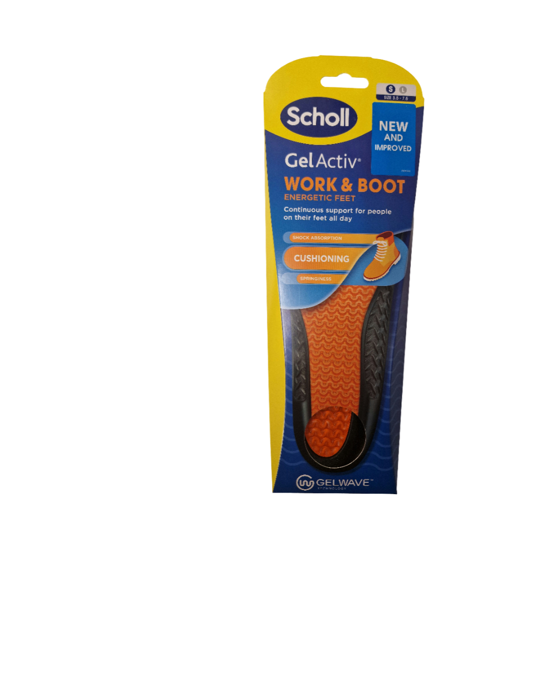 Scholl Gel Activ Work &amp; Boot Insoles Small 3.5-7.5