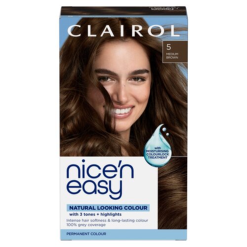 Clairol Nice N Easy Permanent Colour Medium Brown 5
