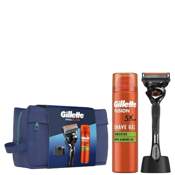 Gillette Proglide Razor + Blade + Gel Giftbag