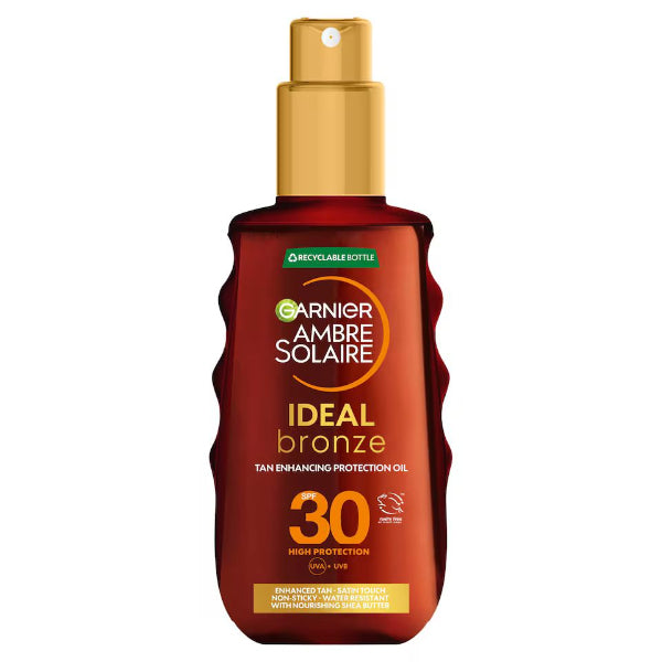Garnier Ambre Solaire Ideal Bronze Tan Enchancing Oil Spf 30 150ml