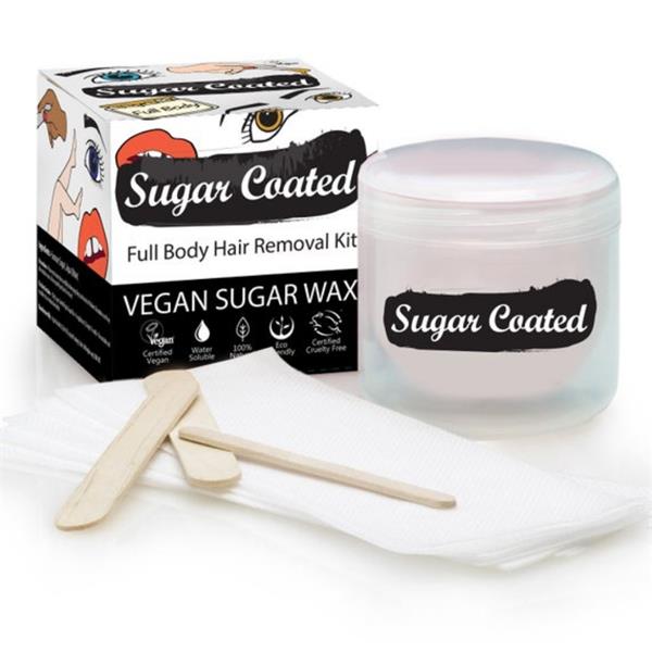 Sugar Coated Full Body Sugar Wax Vegan  Hair Removal Kit
