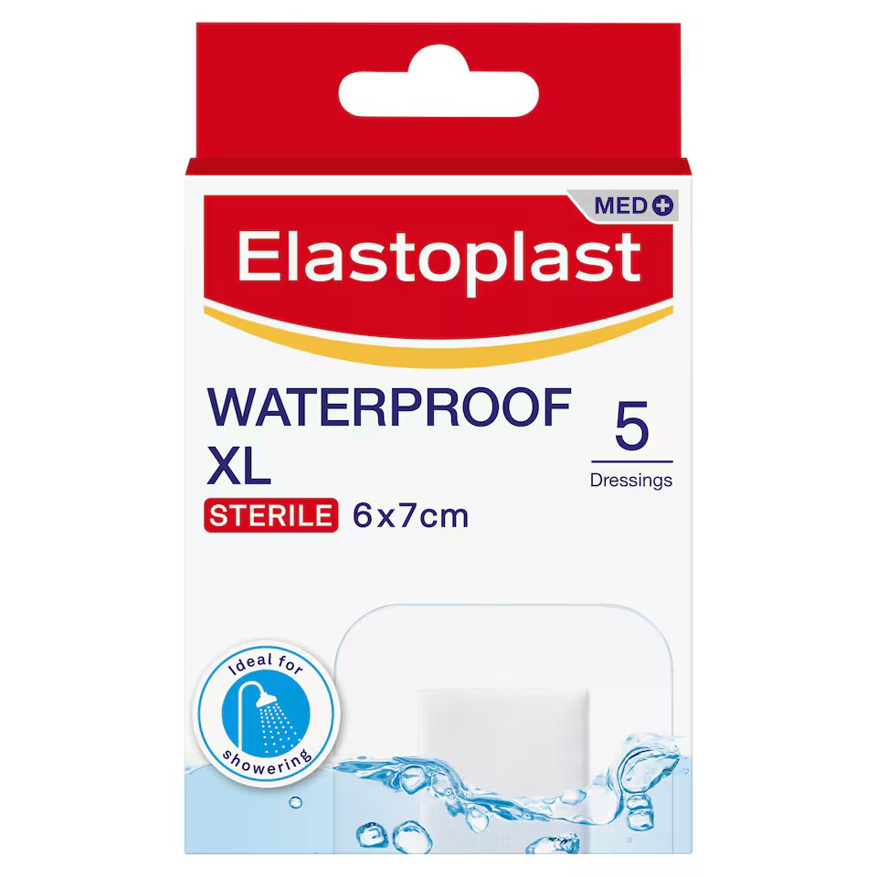 Elastoplast Sterile Waterproof XL Dressing's 6 x 7 cm 5 pack