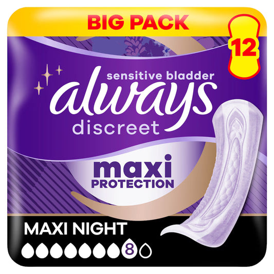 Always Discreet Pad Maxi Night 12S