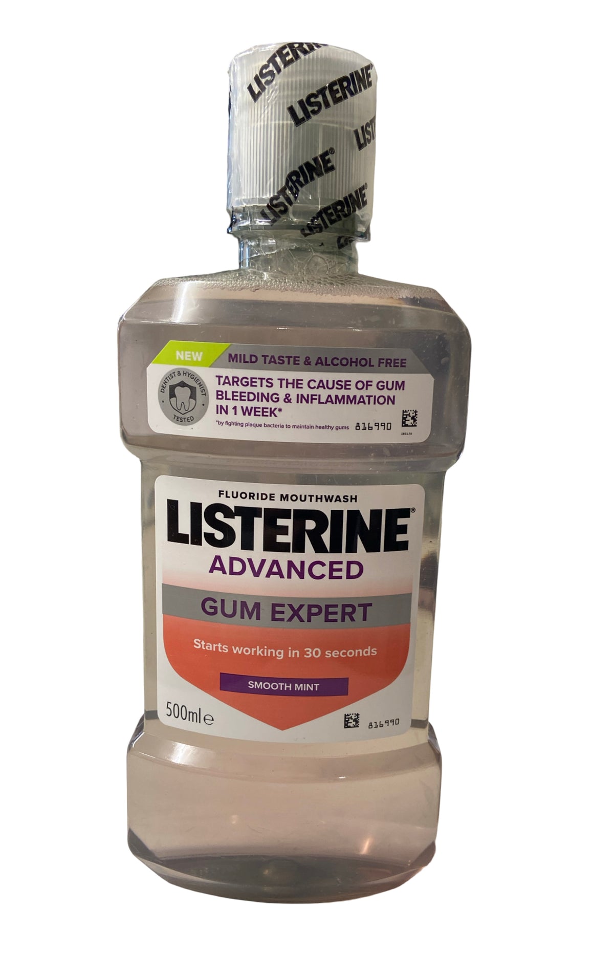 Listerine Advanced Gum Expert Mild Alcohol Free Mouthwash 500ml