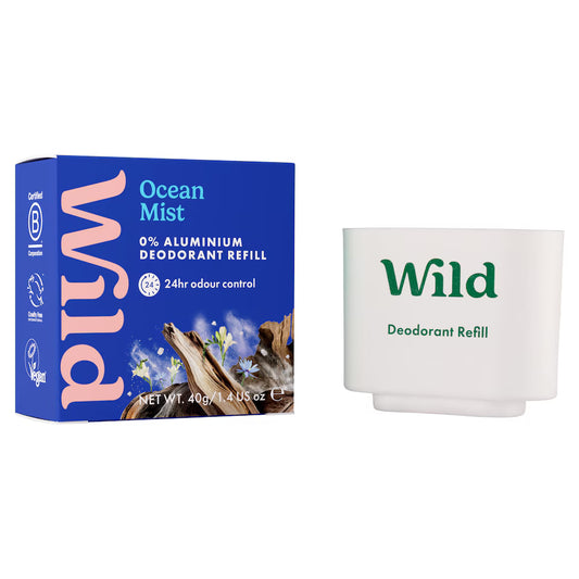 Wild Natural Deodorant Refill Ocean Mist 40G