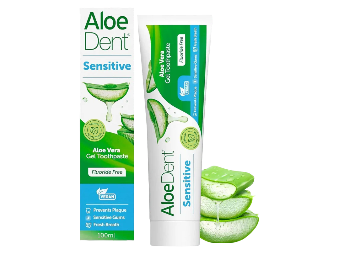 Aloe Dent Toothpaste Sensitive Fluoride Free 100ml