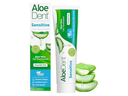 Aloe Dent Toothpaste Sensitive Fluoride Free 100ml
