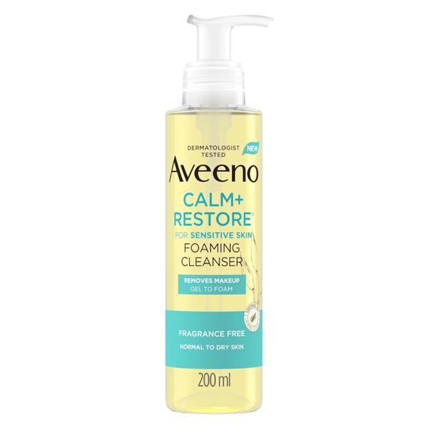 Aveeno Calm & Restore Foaming Facial Cleanser 200ml
