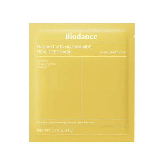 Biodance Radiant Vita Niacinamide Deep Mask Single Yellow