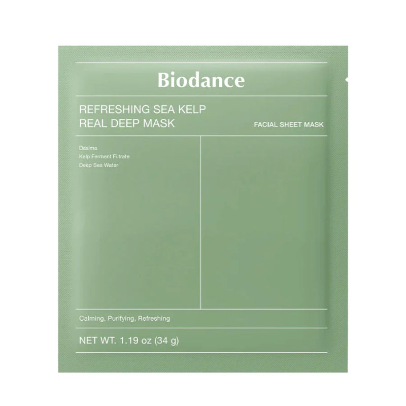 Biodance Refreshing Sea Kelp Real Deep Mask Single Green