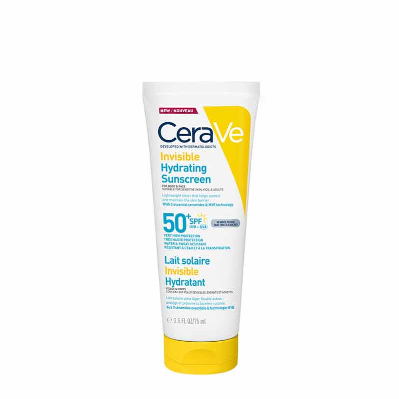 Cerave Invisible Hydrating Sunscreen Body & Face SPF 50+ 75ml